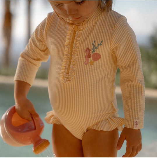 ΜΑΓΙΟ ΟΛΟΣΩΜΟ ΜΕ ΜΑΚΡΥ ΜΑΝΙΚΙ OCEAN TREASURES YELLOW